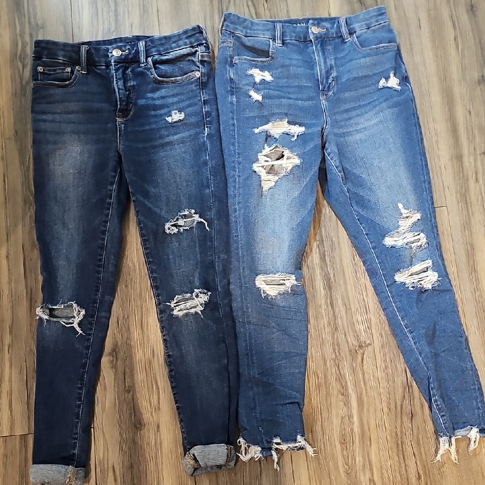 2 Pair American Eagle Skinny Jean Size 4